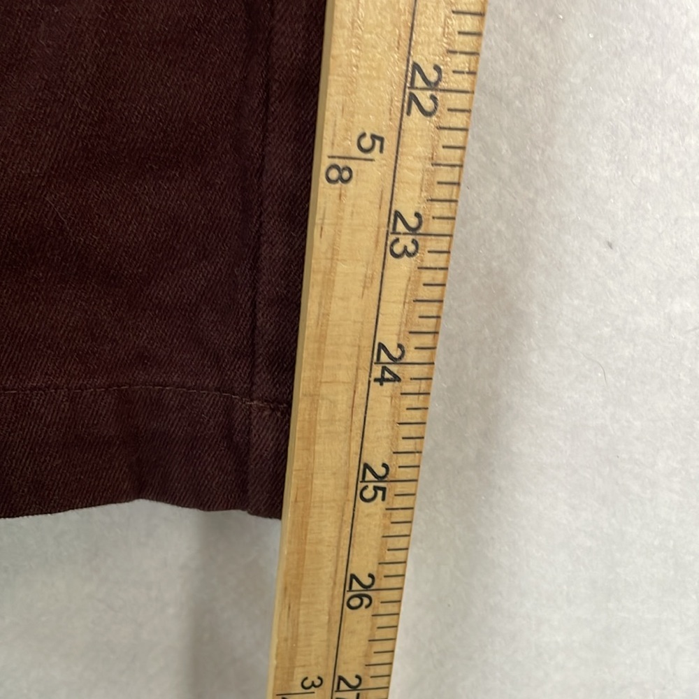 Jungles Jungles Mens Sz 30 Grazie Cotton Pants Brown Embroidered Relaxed - Picture 12 of 13